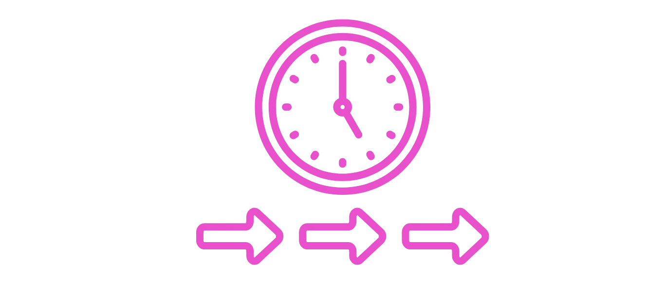 pink clock icon